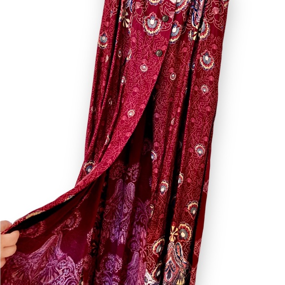 Free People Long bohemian printed vest, size small Beautiful design! - Picture 6 of 15